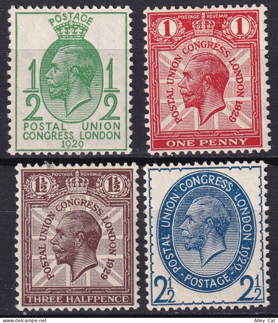 GB KGV 1929 Postal Union Congress (complete Set) - MNH - SG 434-437 - Unused Stamps