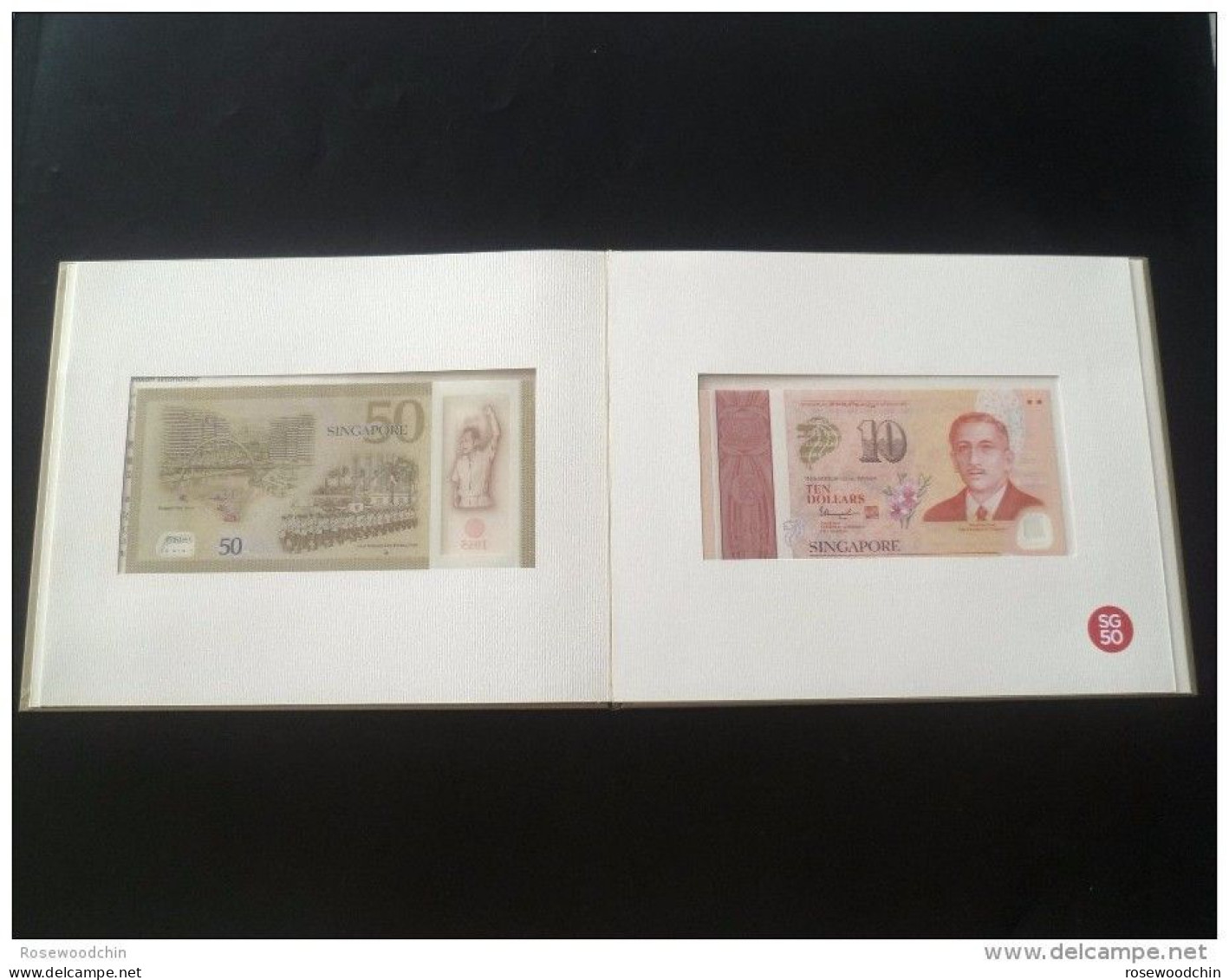 LIMITED EDITION ! Singapore Commemorative Banknote SG50 Golden Jubilee With Folder  @  Lee Kuan Yew - Singapore