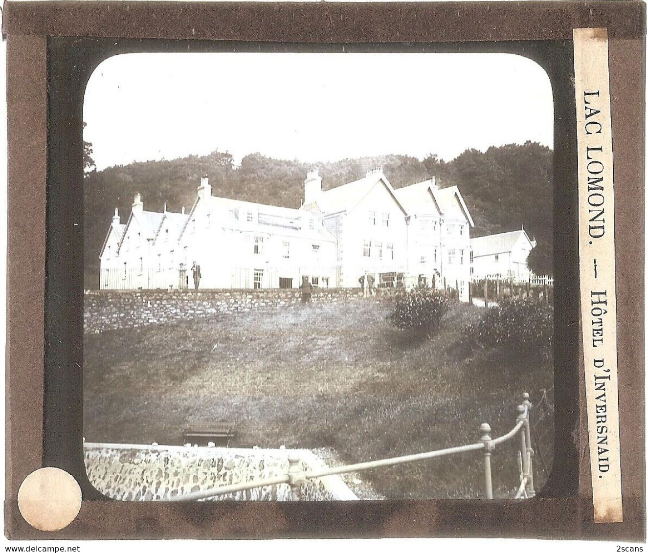 Écosse - Scotland - INVERSNAID (Stirlingshire) - Plaque De Verre Ancienne (vers 1905) - HÔTEL Near LOCH LOMOND - Stirlingshire