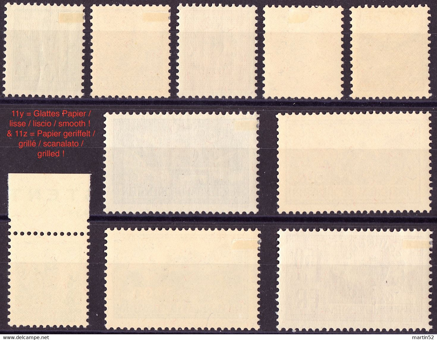 Liechtenstein 1935/36: REGIERUNGS-DIENSTSACHE Zu D 11-20 (ohne 15) Mi 11-19 Yv TS 11-19 * Falz MLH (Zu CHF 250.00 -50%) - Servizio