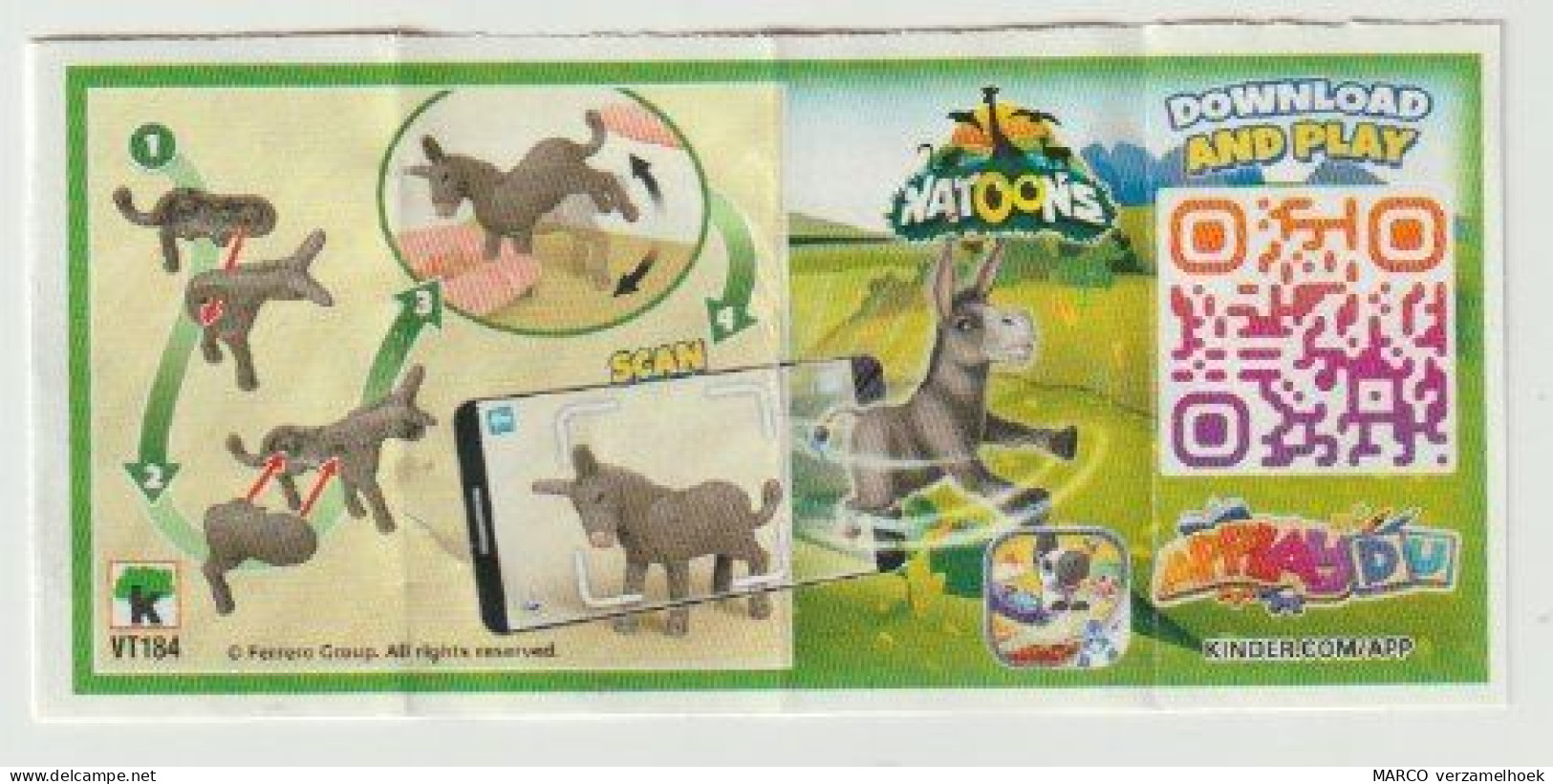 Handleiding FERRERO Kinder K-VT184 Donkey-ezel 2023 ApplayDU Natoons - Instructions