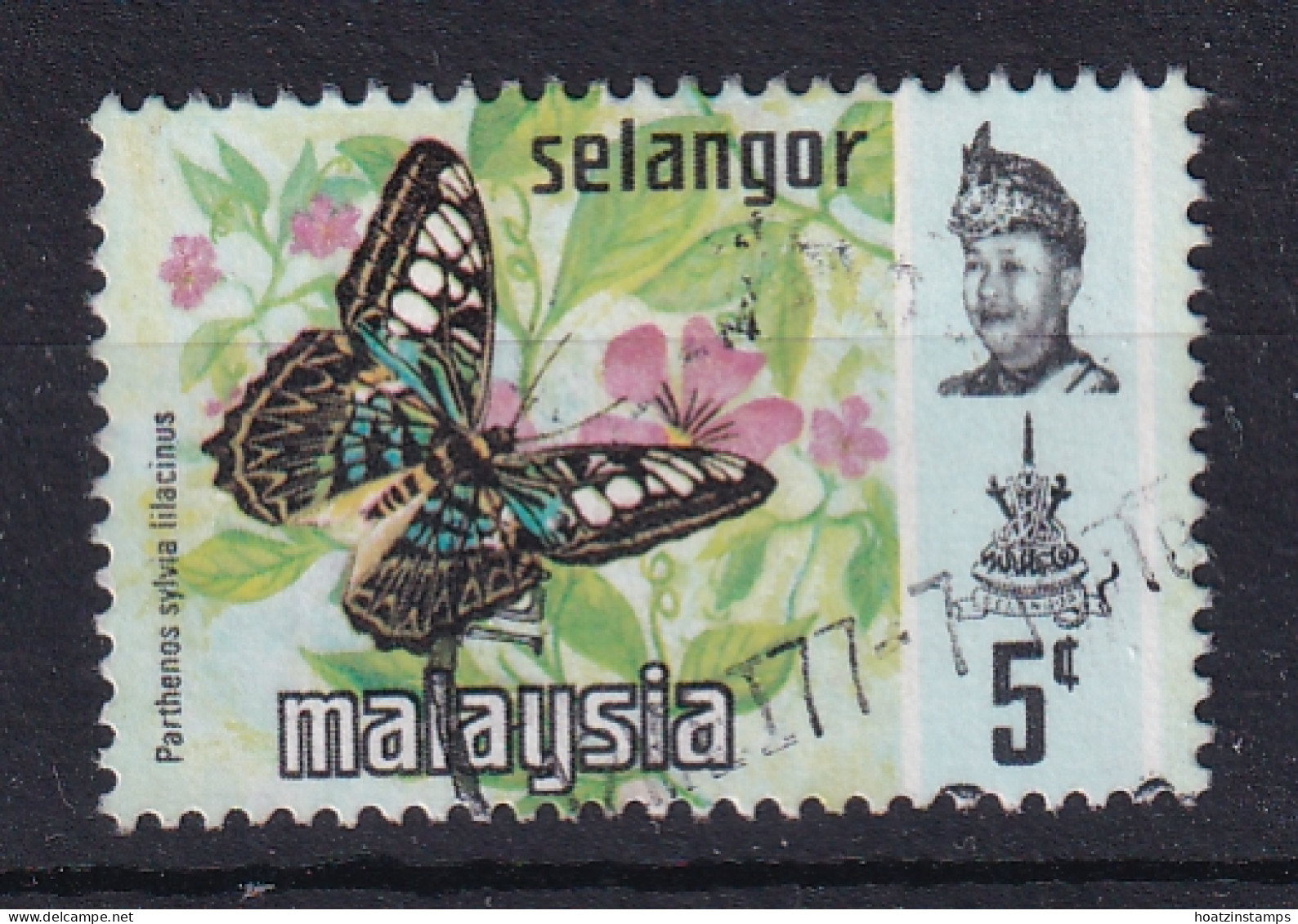 Malaya - Selangor: 1971/78   Butterflies   SG154    5c   [Photo]   Used - Selangor