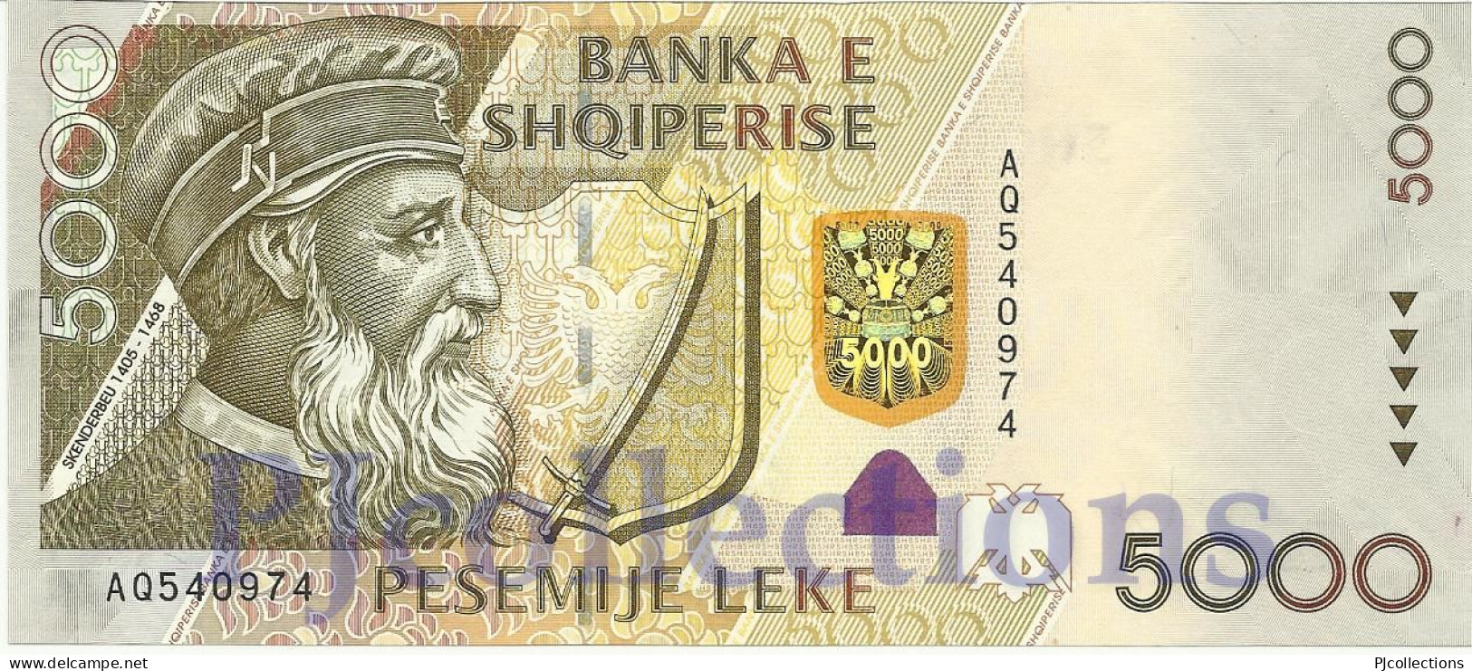 ALBANIA 5000 LEKE 2007 PICK 75a UNC - Albanien