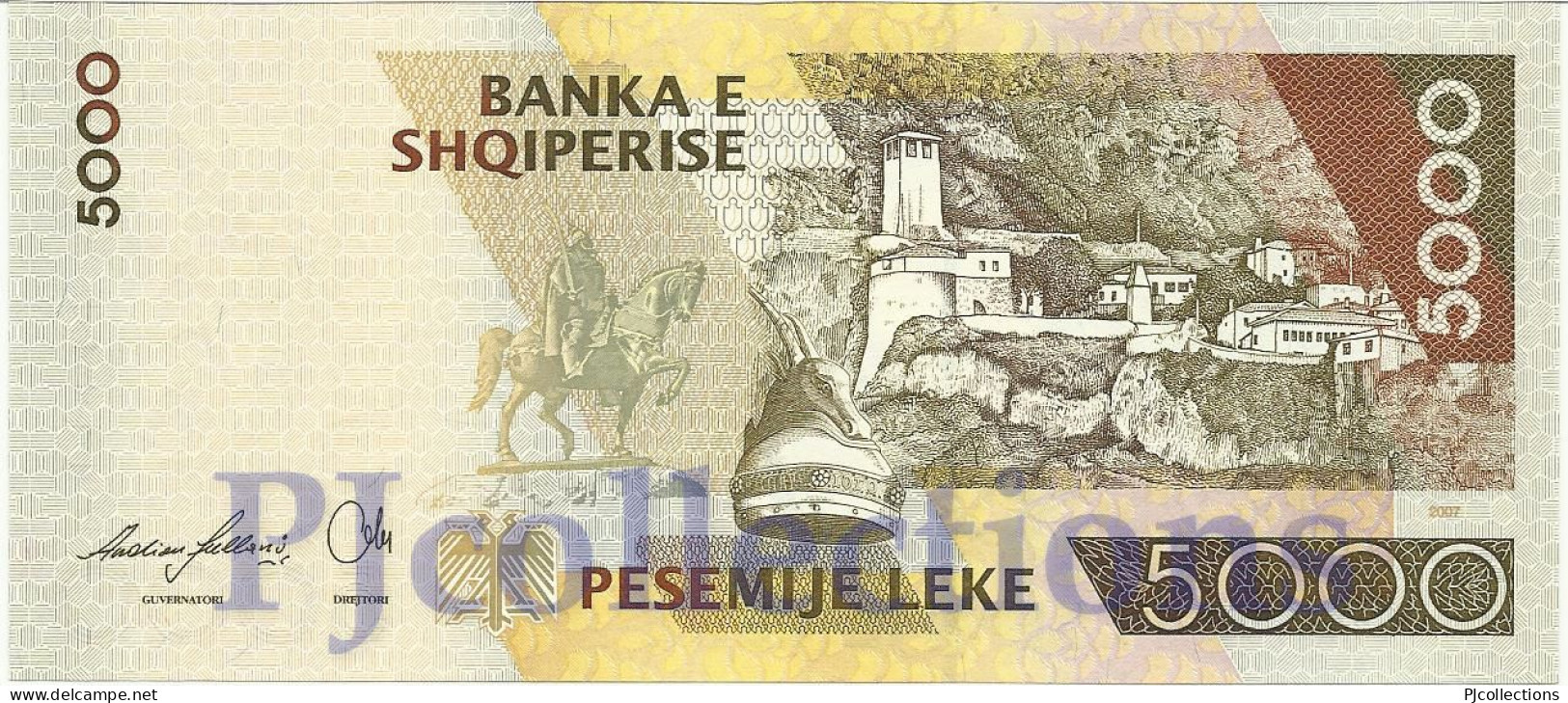 ALBANIA 5000 LEKE 2007 PICK 75a UNC - Albanien