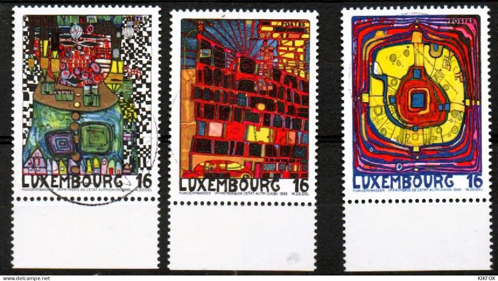 Luxembourg, Luxemburg, 1995,  Y&T 1310 - 1312 , MI 1360 - 1362, KULTURHAUPSTADT EUROPA, GESTEMPELT,  Oblitéré - Gebruikt