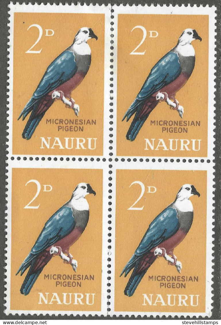 Nauru. 1963-65 Definitives. 2d MH Block Of 4. SG 57 - Nauru