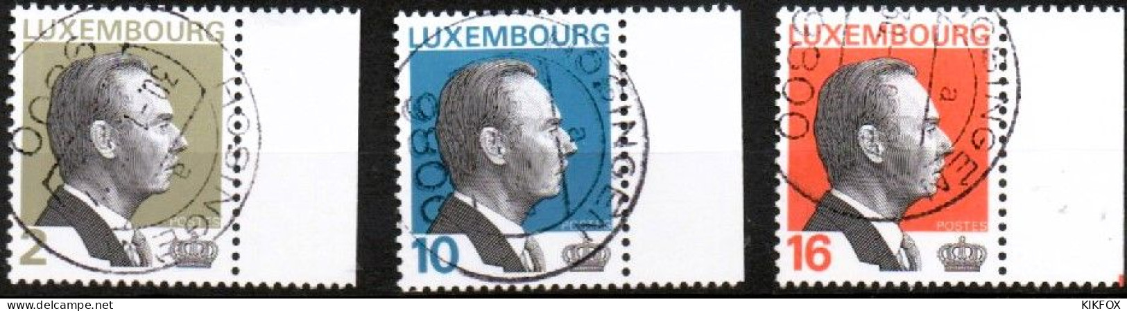 Luxembourg, Luxemburg, 1995,  Y&T 1307 - 1309 , MI 1357 -1359, GRAND - DUC JEAN, GESTEMPELT,  Oblitéré - Used Stamps