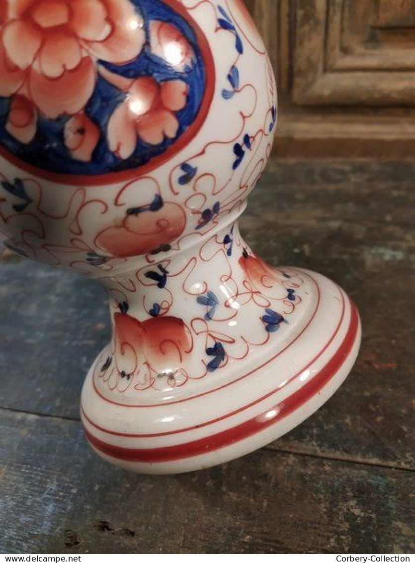 Ancienne Lampe à Pétrole Porcelaine de Bayeux