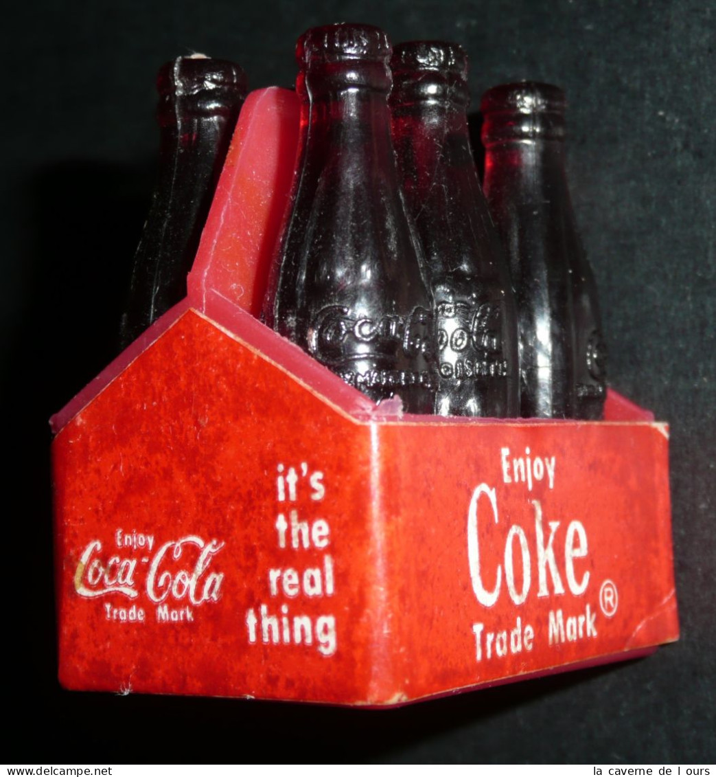 Rare Ancien Porte-bouteilles Miniature En Plastique, Coca-Cola, Coke - Autres & Non Classés