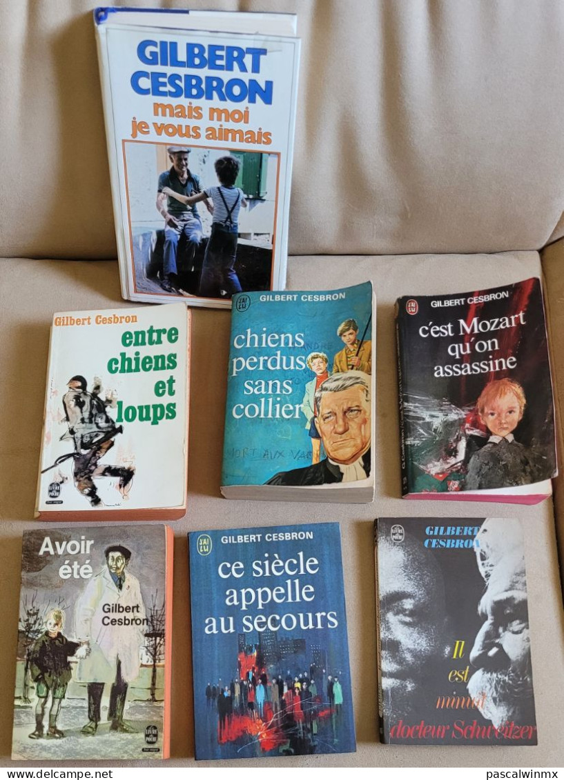 Vends LOT De 7 Livres De Gilbert CESBRON - Lots De Plusieurs Livres