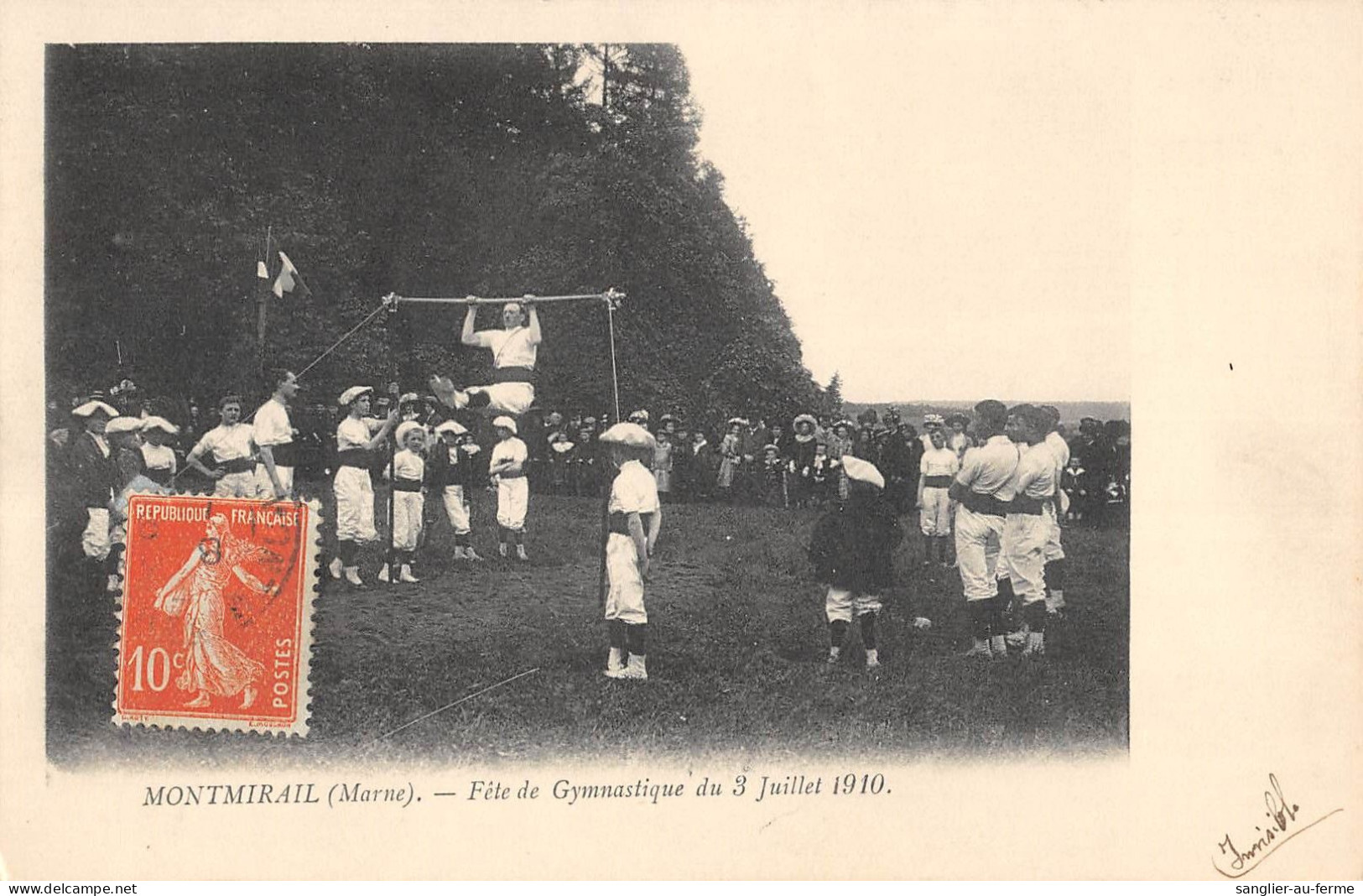 CPA 51 MONTMIRAIL / FETE DE GYMNASTIQUE DU 3 JUILLET 1910 - Montmirail