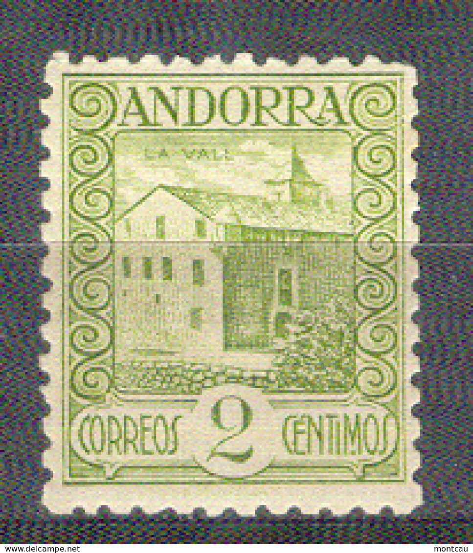 Andorra - 1929. Paisajes. 2 Cts Ed 15a (*) - Gebruikt
