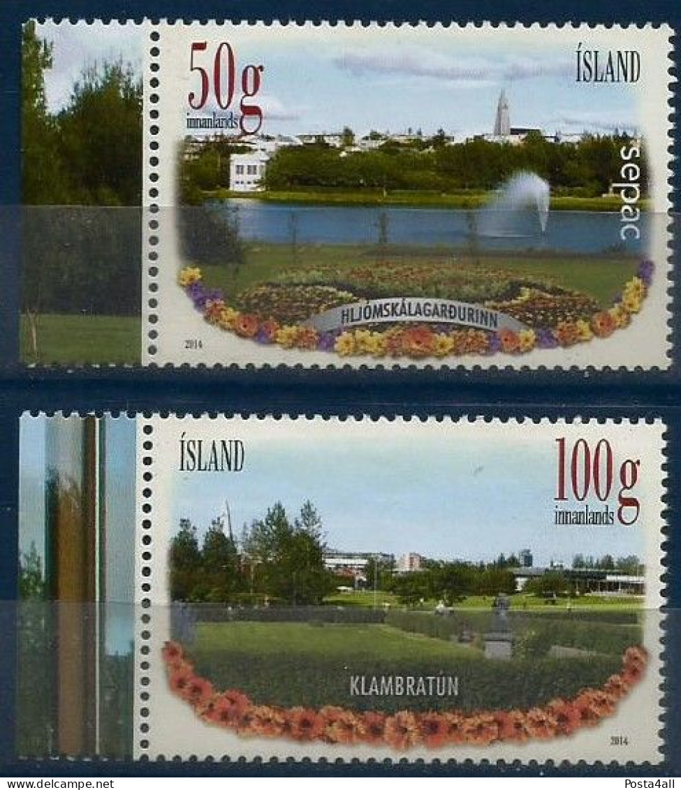 Iceland  - 2014 SEPAC Issue - Parks - Tourism -  Complete Set - MNH - Unused Stamps