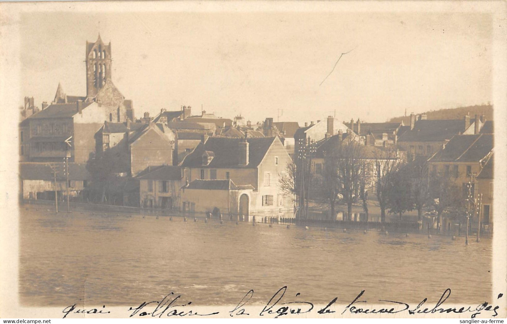 CPA 51 DORMANS / CARTE PHOTO INONDATIONS DU 30 NOVEMBRE 1924 - Dormans