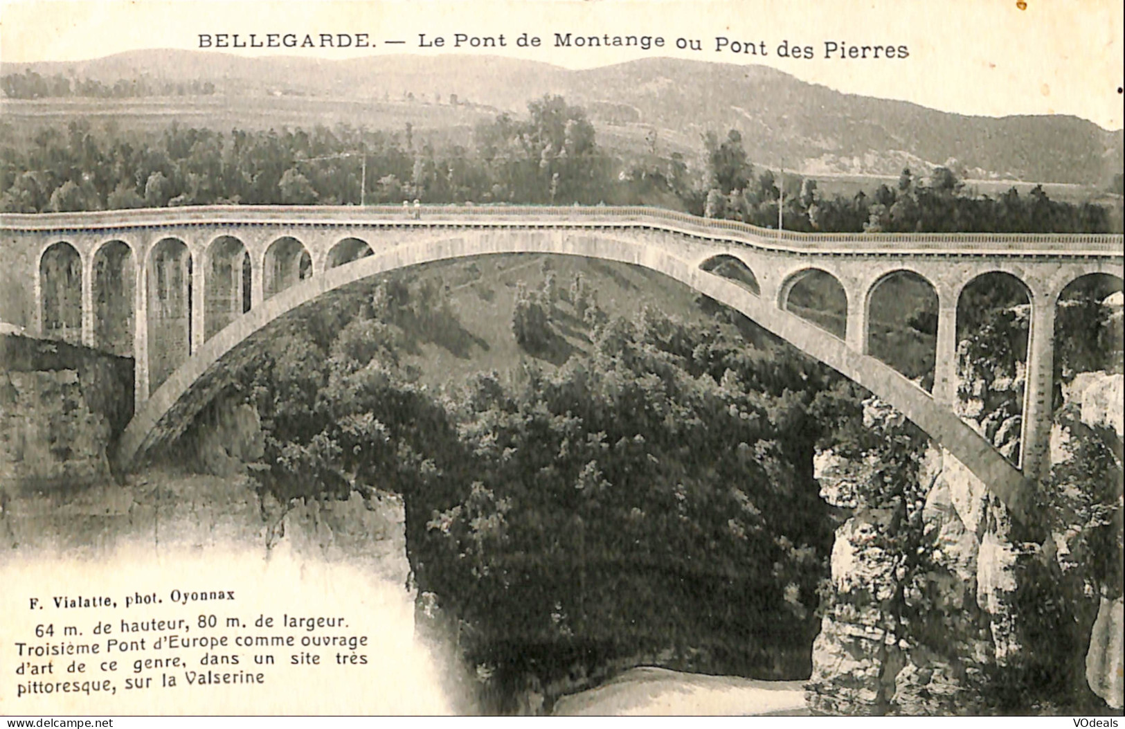 France (01) Ain - Bellegarde - Le Pont De Montange Ou Pont Des Pierres - Bellegarde-sur-Valserine