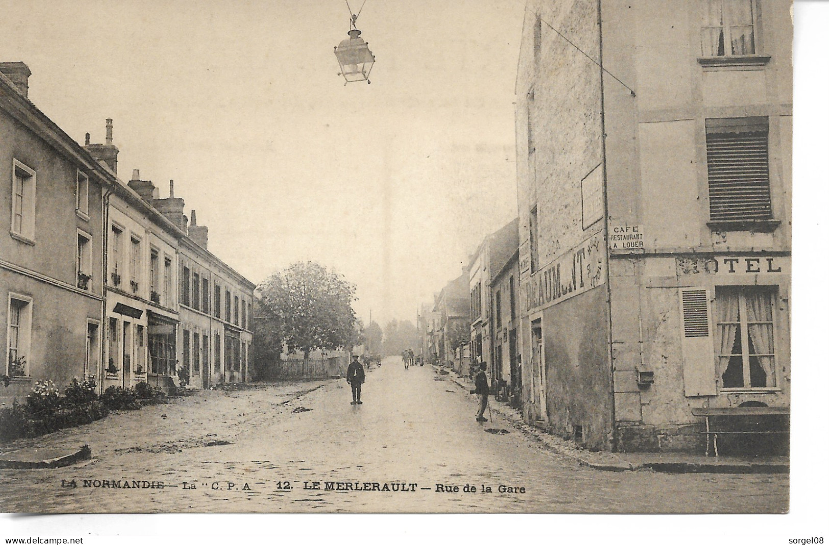 LE MERLERAULT Rue De La Gare Hôtel Non Voyagé  ...dp - Le Merlerault