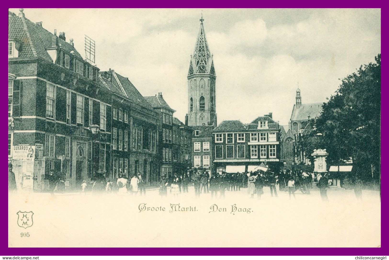 * DEN HAAG - Groote Markt - Animée - Uitg. H.V.D.M. - Den Haag ('s-Gravenhage)