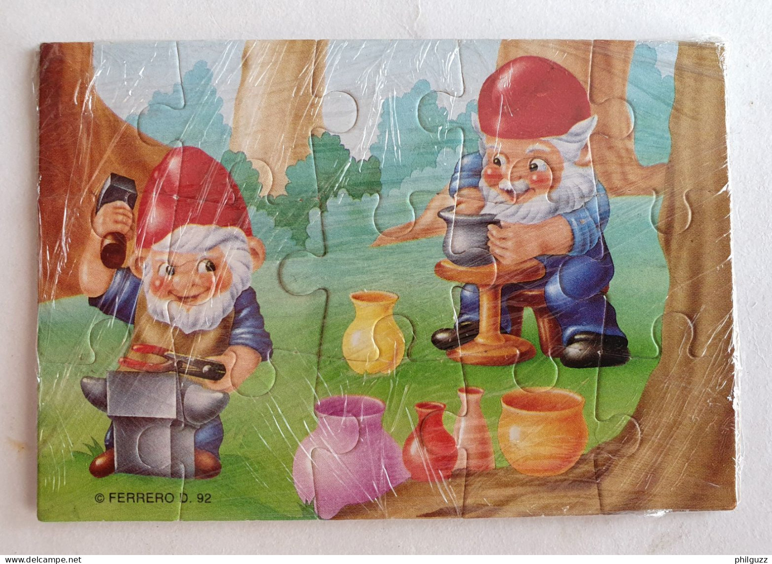 KINDER PUZZLE NAINS 92 1 COMPLET Sans BPZ - Rompecabezas