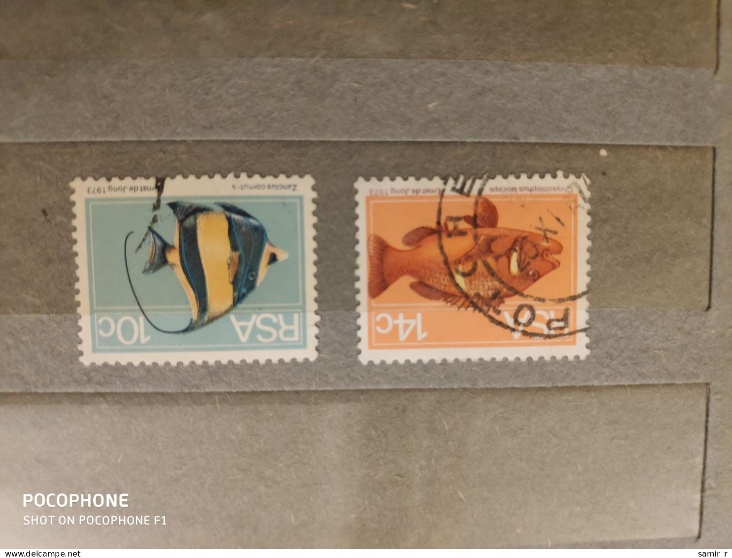 1973  RSA	Fishes (F33) - Gebruikt