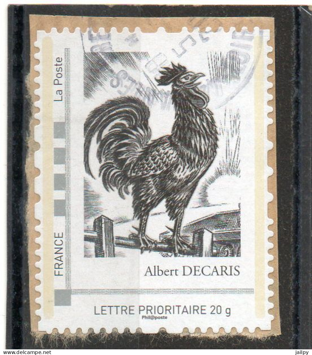 FRANCE   Lettre Prioritaire 20 G   2008    Y&T: 13  Personnalisé Albert Decaris     Sur Fragment  Oblitéré - Used Stamps