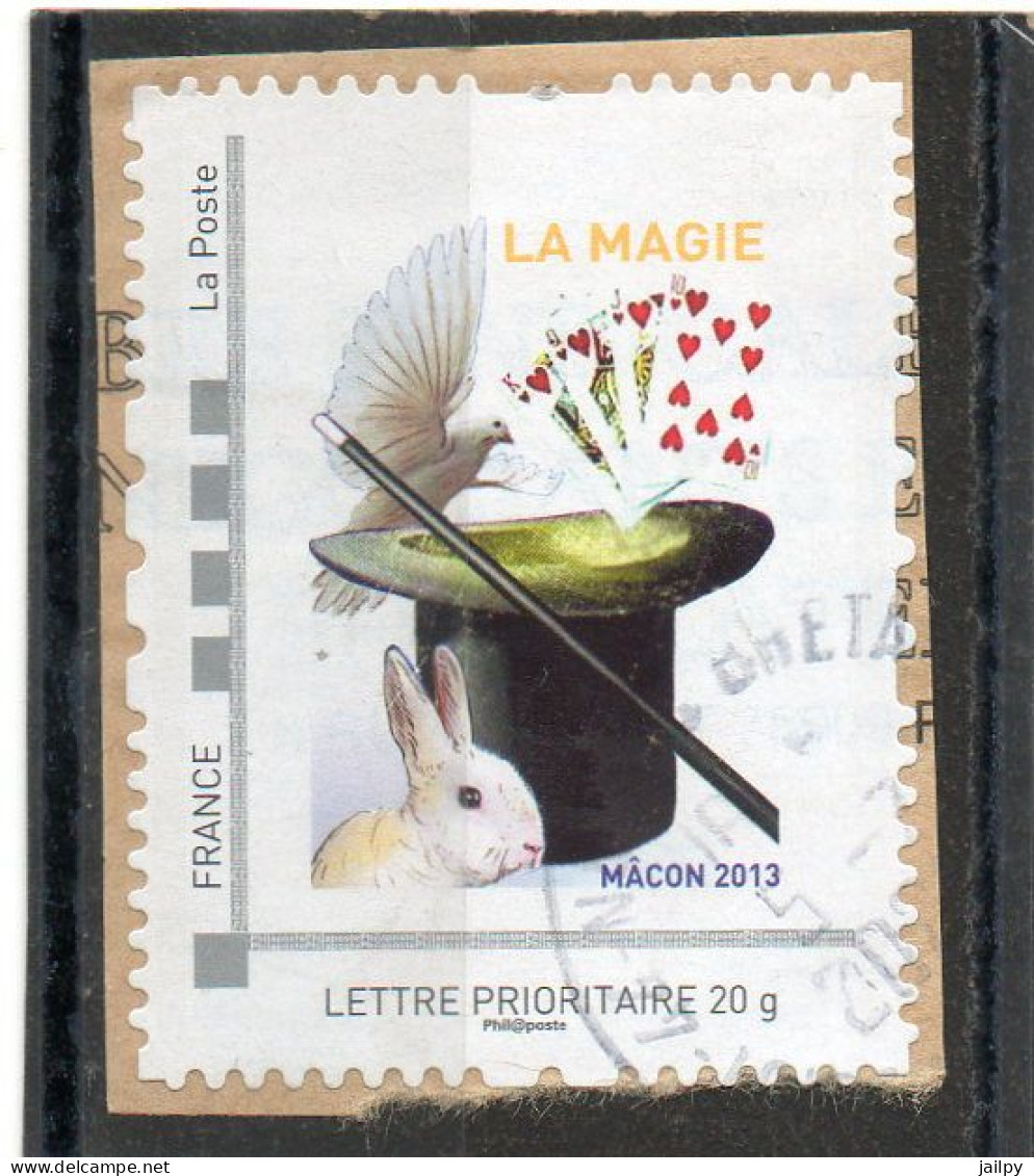 FRANCE   Lettre Prioritaire 20 G   2008    Y&T: 13  Personnalisé Mâcon 2013    Sur Fragment  Oblitéré - Used Stamps