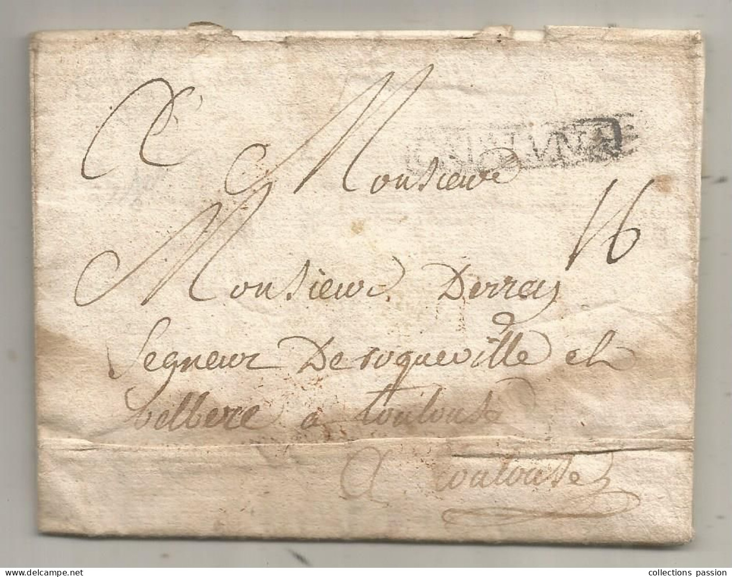 Lettre, ESPAGNE, CATALUNA, BARCELONE, Préphilatélie XVIII E Siècle, 1768, à TOULOUSE, 3 Scans - ...-1850 Vorphilatelie