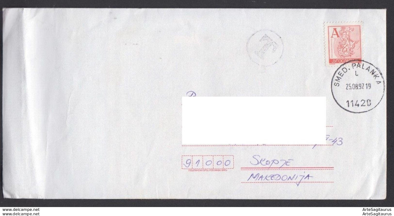 YUGOSLAVIA, COVER, PORTO, REPUBLIC OF MACEDONIA  (008) - Storia Postale