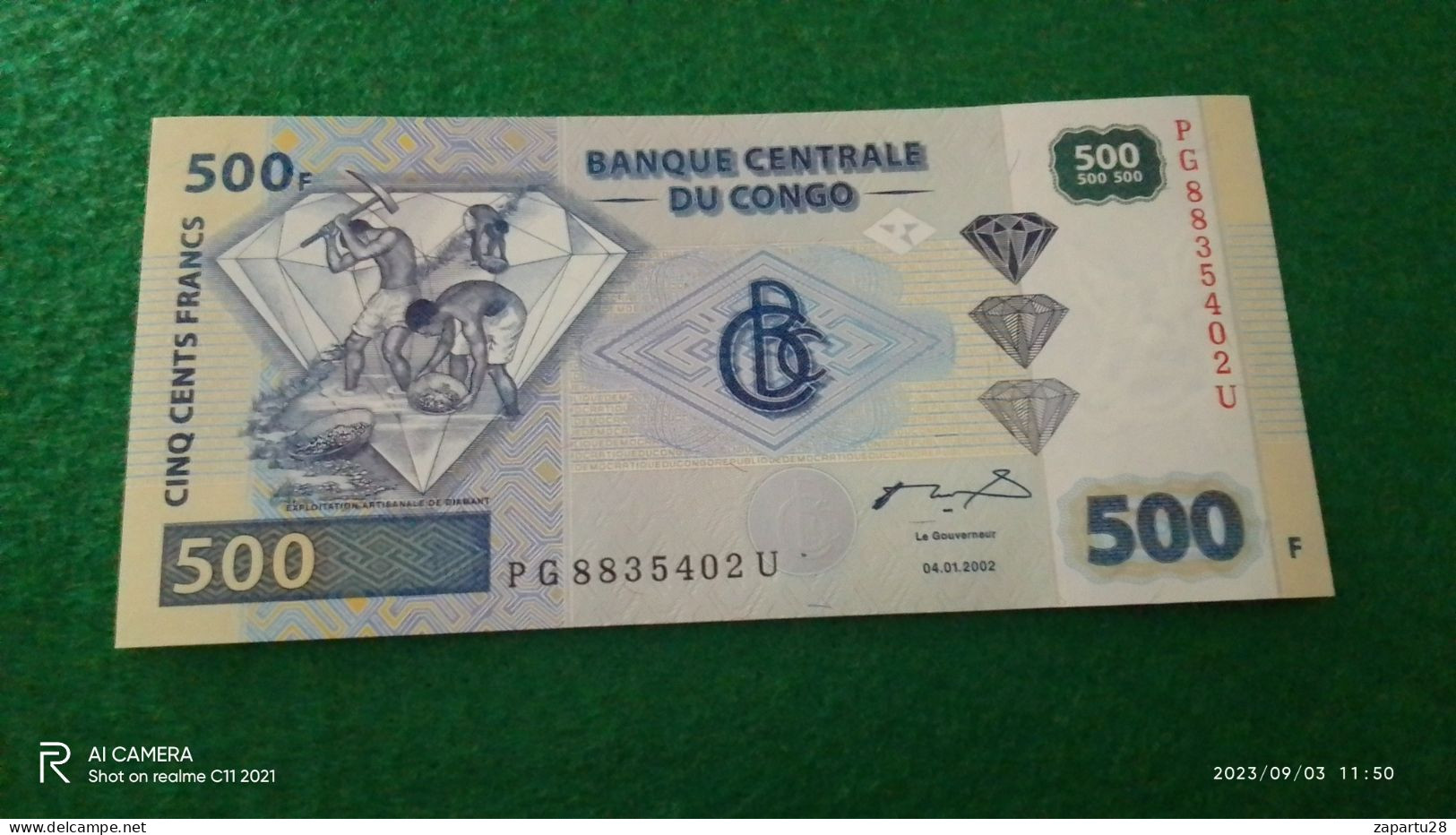 KONGO-2013       500   FRANK          UNC - Repubblica Del Congo (Congo-Brazzaville)