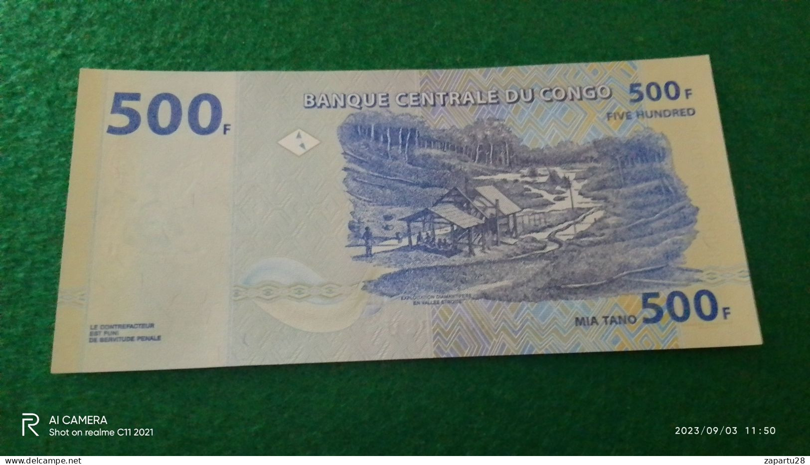 KONGO-2013       500   FRANK          UNC - Republiek Congo (Congo-Brazzaville)