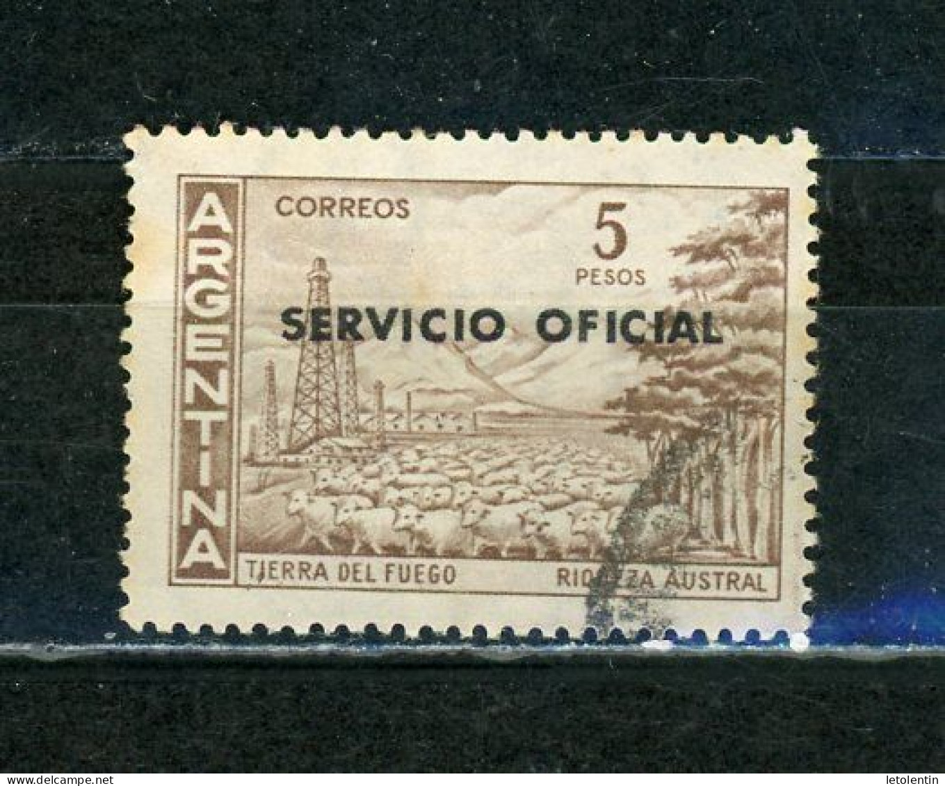 ARGENTINE - SERVICE - N° Yvert 394 Obli. - Dienstmarken