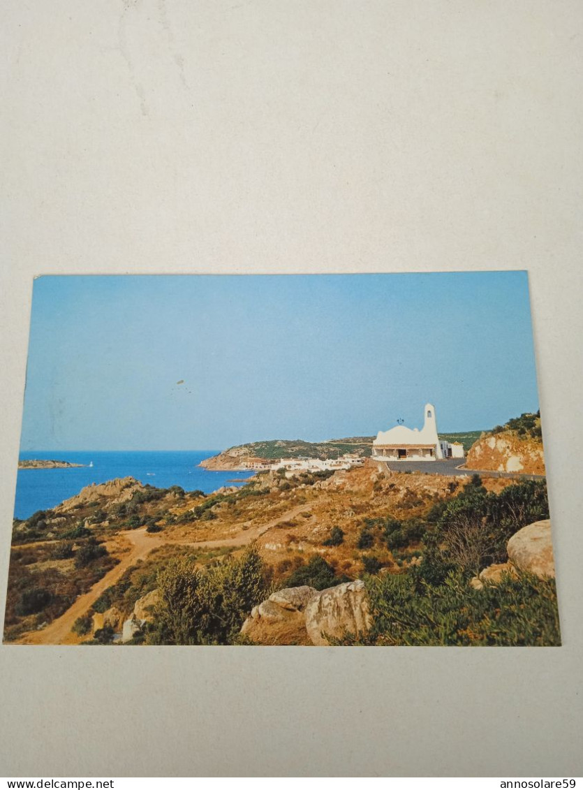 CARTOLINE: COSTA SMERALDA, SARDEGNA - VISTA CON LA CHIESA - VIAGGIATA - F/G - COLORI - LEGGI - Iglesias