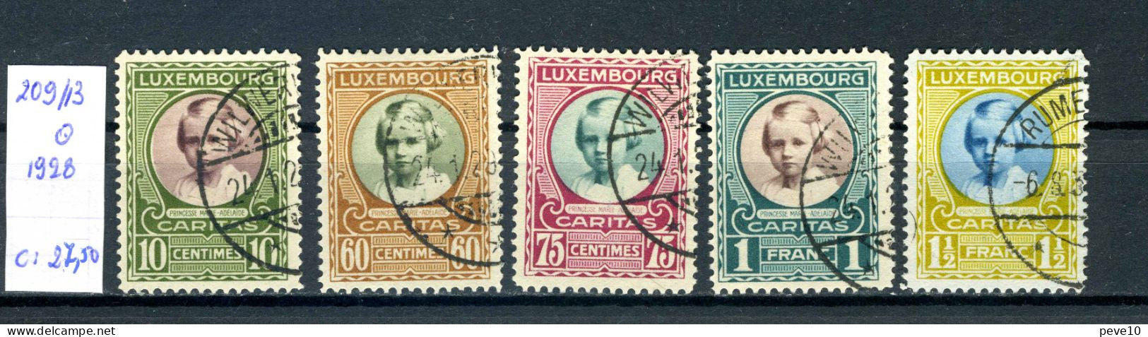 Luxembourg  N°  209/13  O - Oblitérés