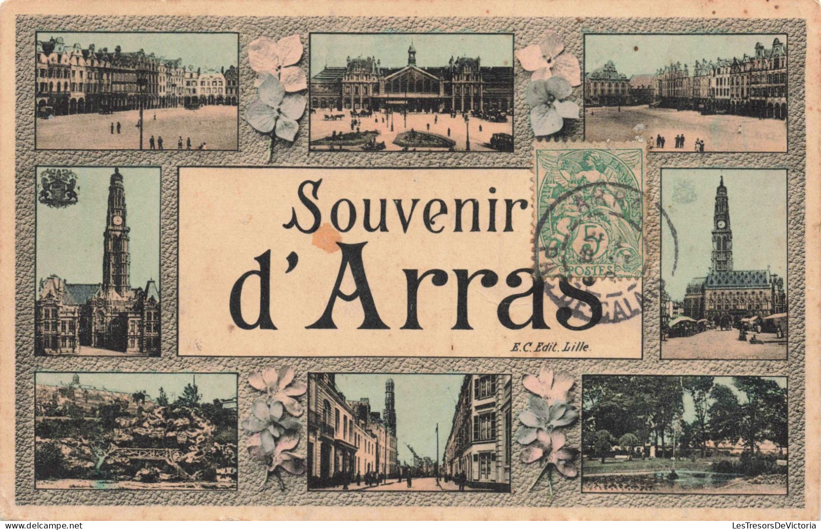 FRANCE - Souvenir D'Arras - Colorisé - Carte Postale Ancienne - Arras