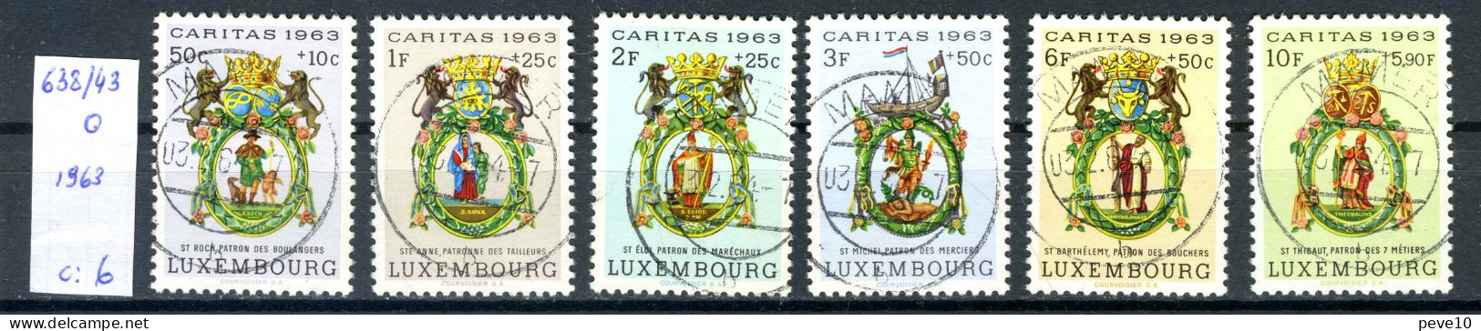 Luxembourg  N°  638/43 O - Oblitérés