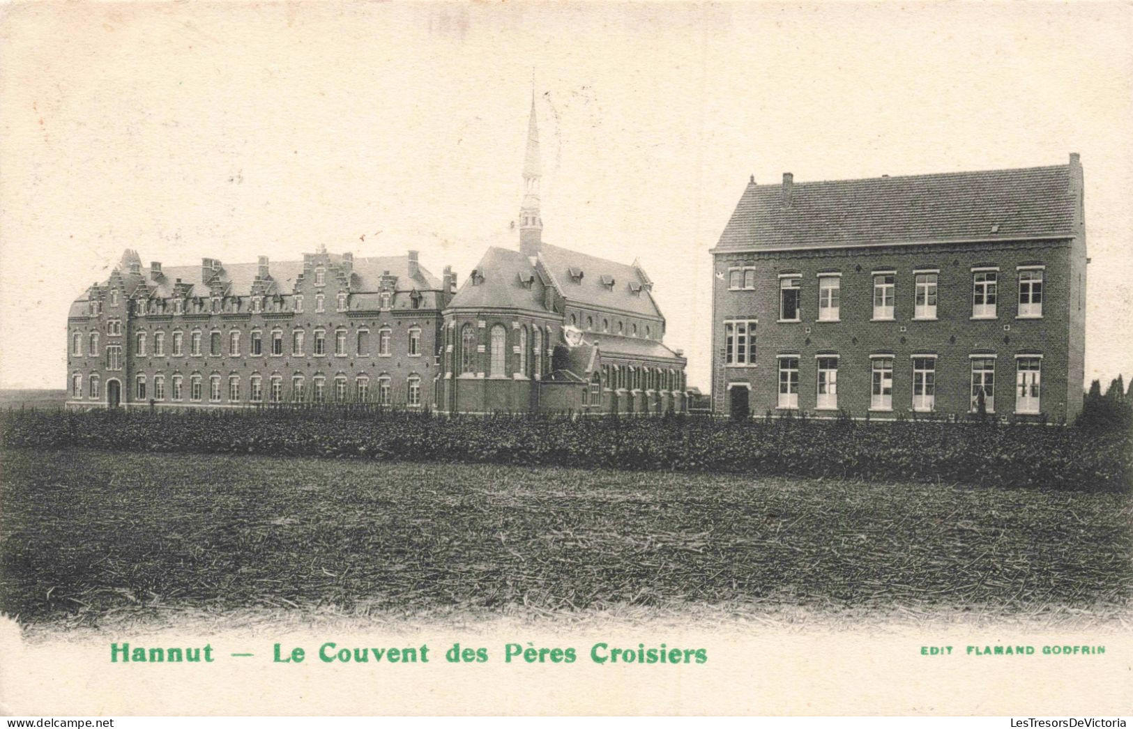 BELGIQUE - Hannut - Le Couvent Des Pères Croisiers - Flamand Godfrin - Carte Postale Ancienne - Hannuit