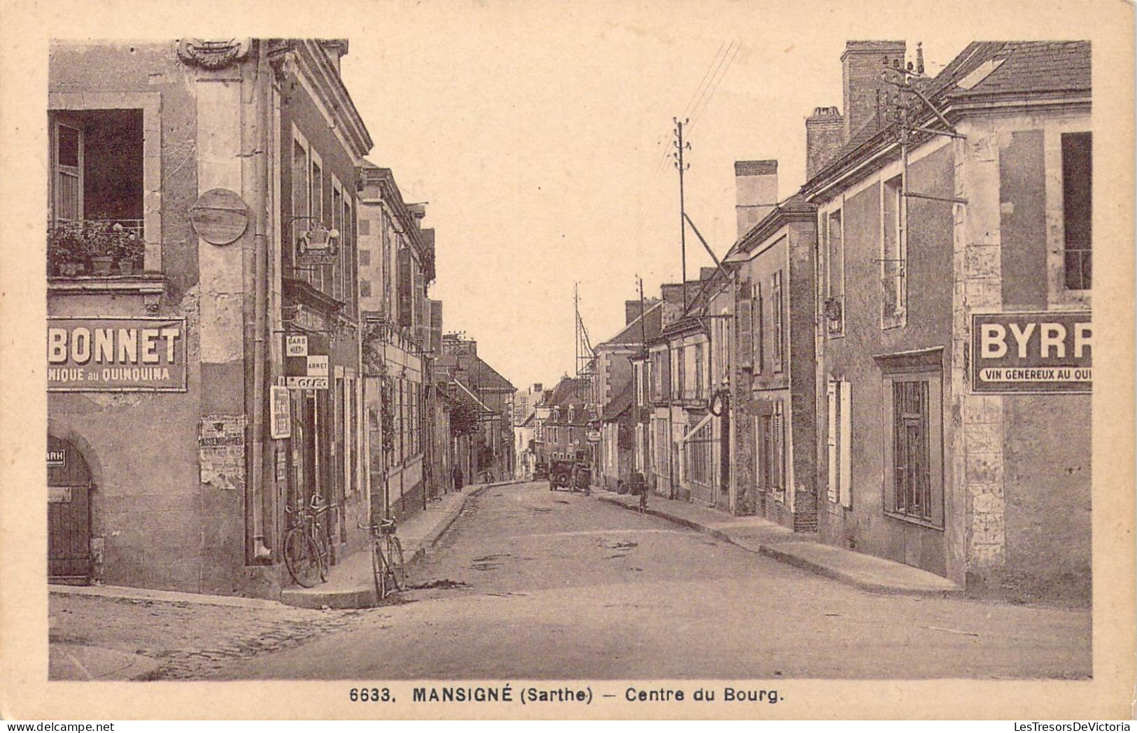 FRANCE - 72 - Mansigné - Centre Du Bourg - Carte Postale Ancienne - Autres & Non Classés