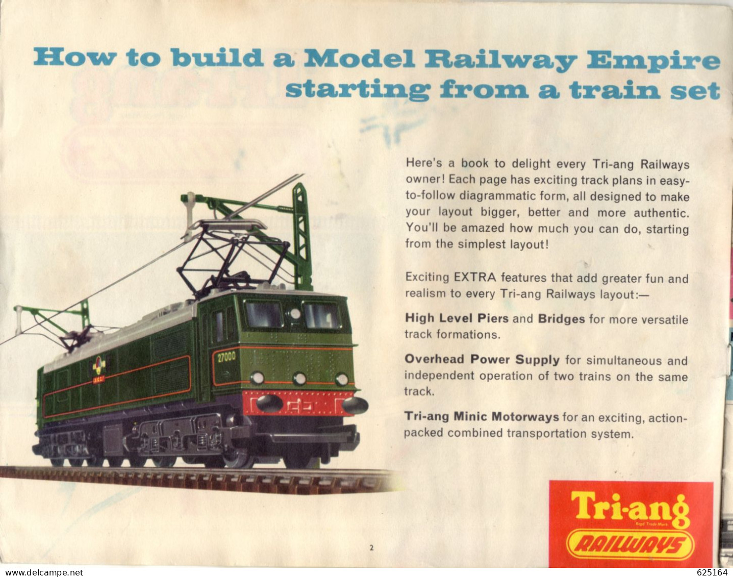 Catalogue TRI-ANG 1963 RAILWAYS Track Plans HO OO - Anglais