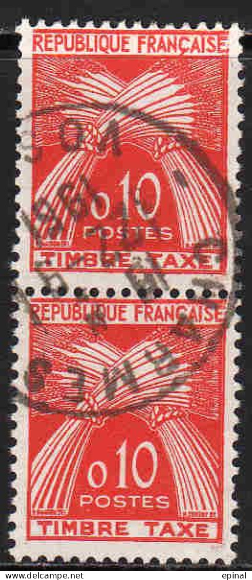 FRANCE : Taxe N° 91 Oblitéré En Paire Verticale "TàD Rond" - PRIX FIXE - - 1960-.... Oblitérés