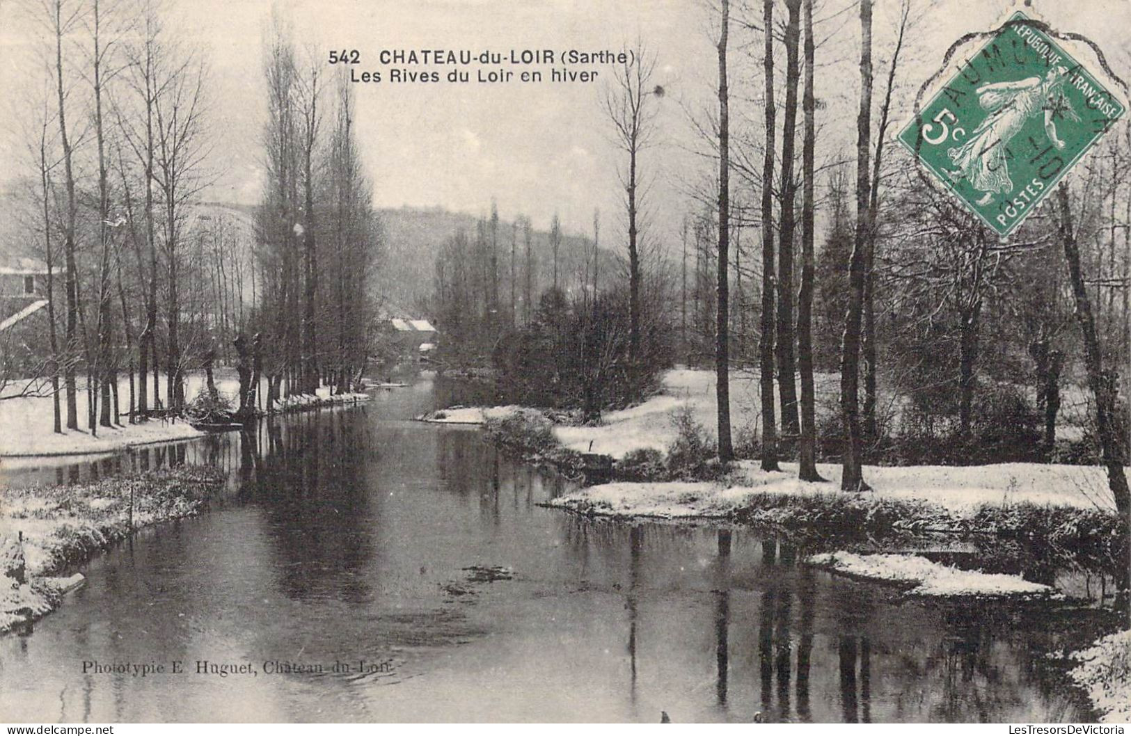 FRANCE - 72 - Château-du-Loir - Les Rives Du Loir En Hiver - Carte Postale Ancienne - Chateau Du Loir