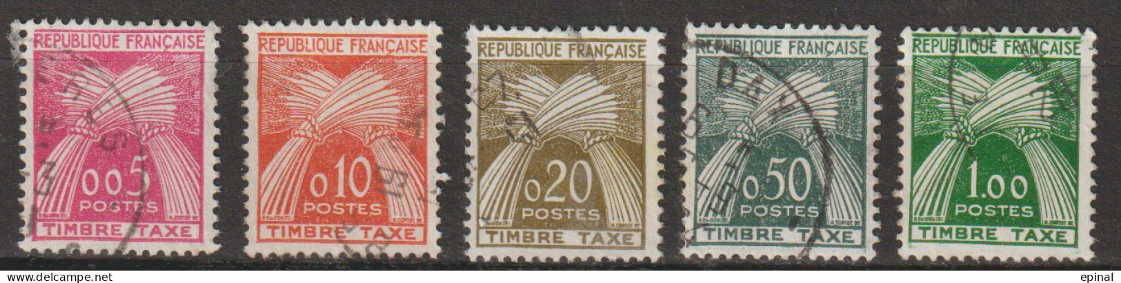 FRANCE : Taxe N° 90-91-92-93-94 Oblitérés - PRIX FIXE - - 1960-.... Oblitérés