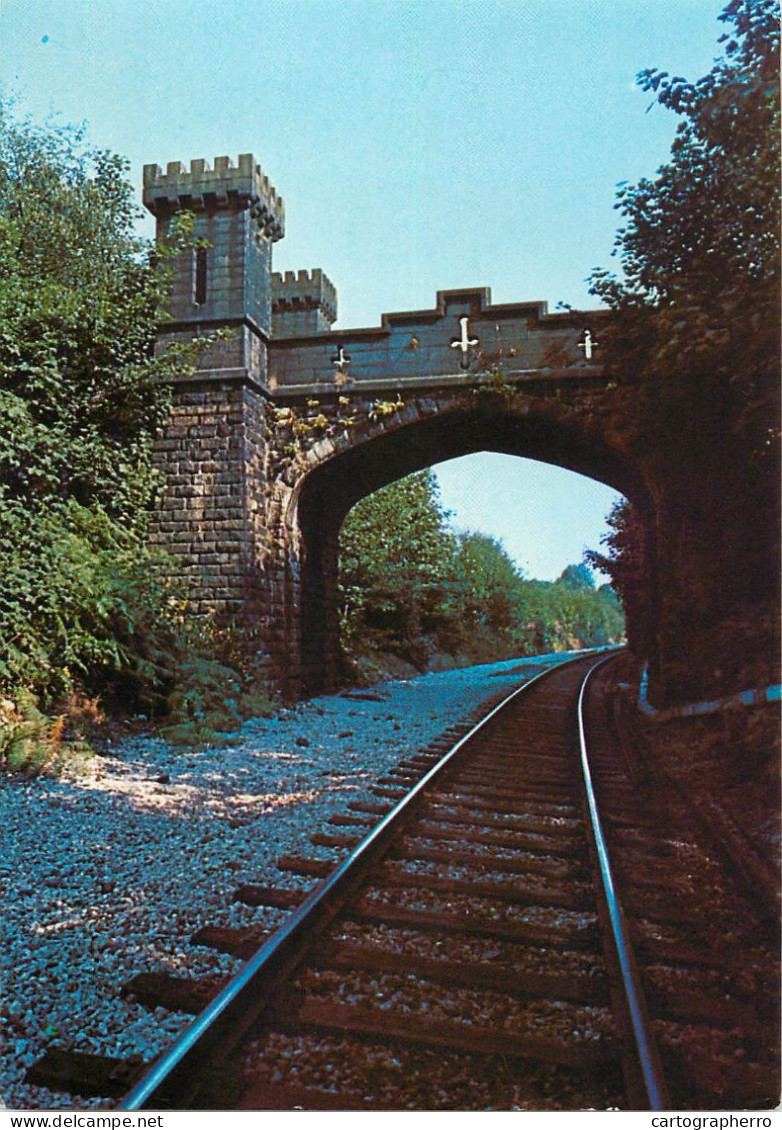 British Railway Bolton-Blackburn Rail 1848 As It Passes Turton Tower - Ouvrages D'Art