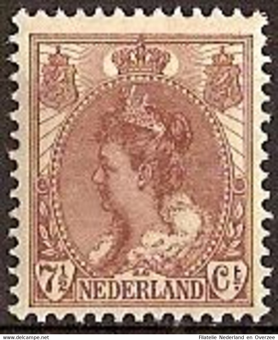 Nederland 1899 NVPH Nr 61 Ongebruikt/MH Koningin Wilhelmina - Nuevos