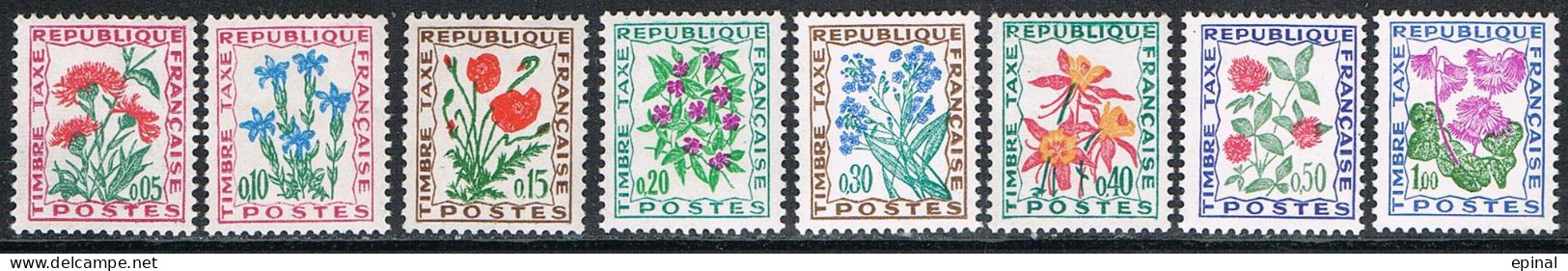 FRANCE : Taxe N° 95 à 102 ** - PRIX FIXE - - 1960-.... Mint/hinged