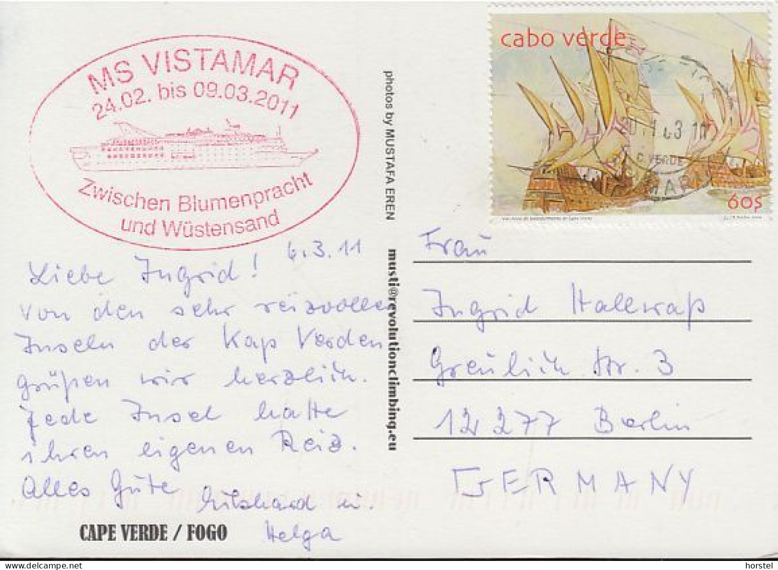 Cap Verde - Island Fogo - Mountain - Nice Stamp - Cap Vert