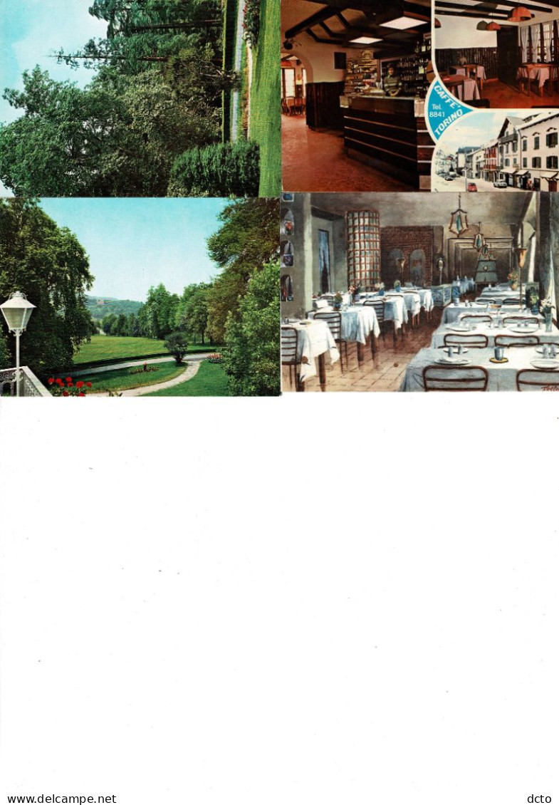 Italie Piémont Turin CPM Couleur  : Deux Villa Sassi: Pub Punt E Mes Carpano;il Cucolo;CLAVIERE: Café Torino - Colecciones & Lotes