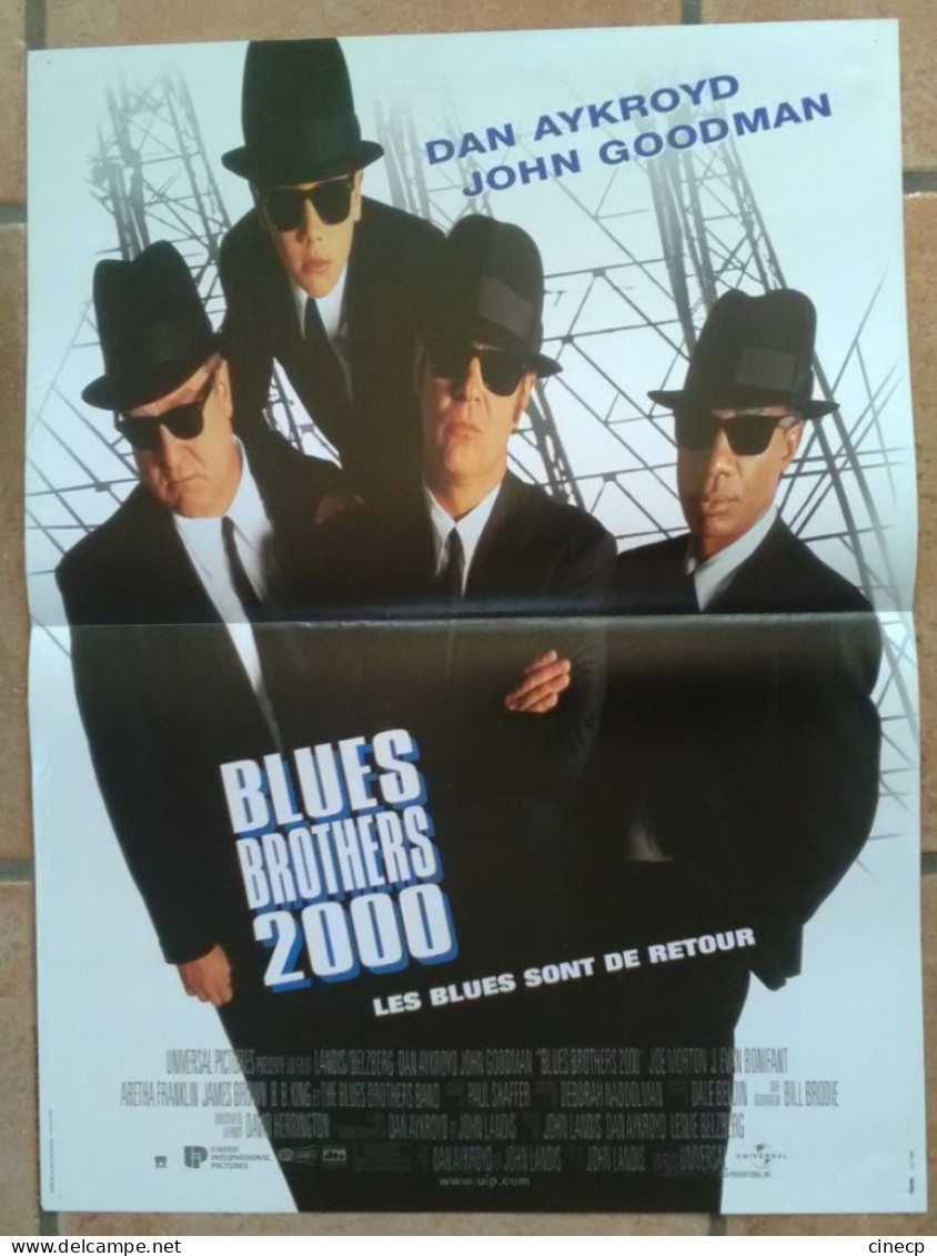 AFFICHE CINEMA FILM BLUES BROTHERS 2000 AYKROYD GOODMAN 1998 TBE MUSIQUE ROCK FRANKLYN BROWN - Affiches & Posters