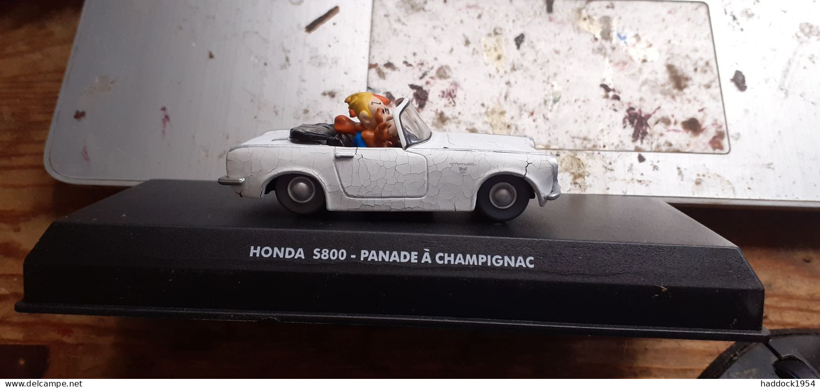 HONDA S800 Panade à CHAMPIGNAC FRANQUIN SPIROU Atlas 2008 - Statuettes En Métal