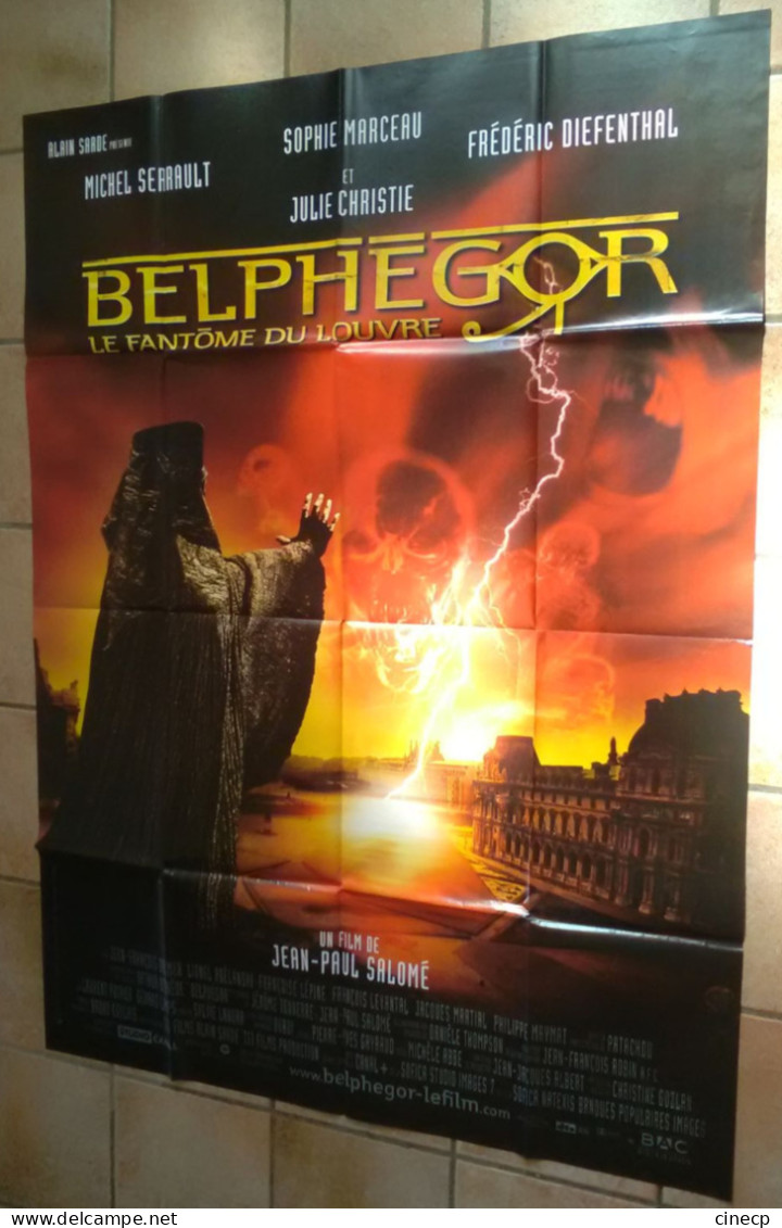 AFFICHE CINEMA FILM BELPHEGOR LE FANTOME DU LOUVRE Sophie MARCEAU SERRAULT  2001 TBE - Affiches & Posters