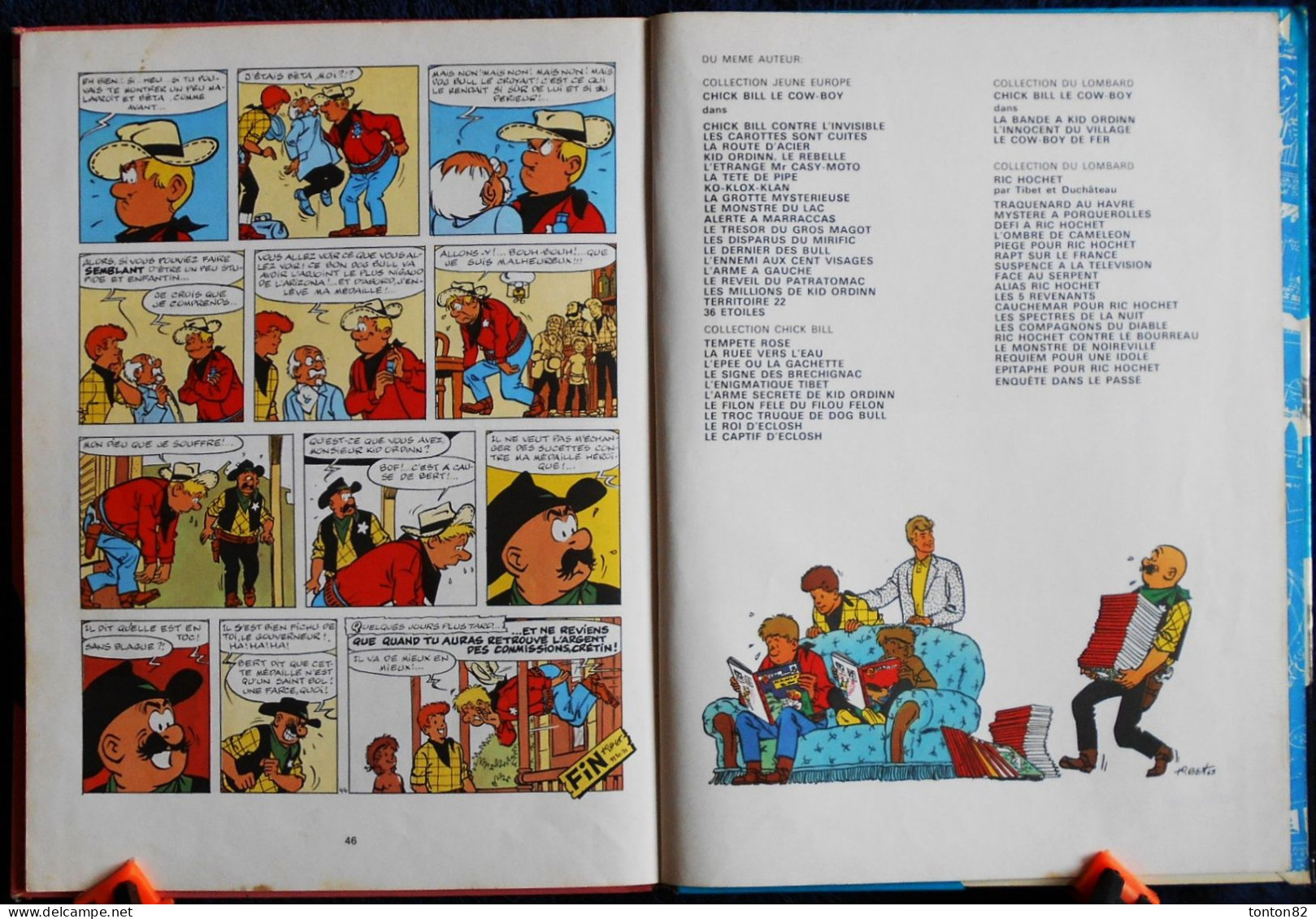 Tibet - Les Aventures de Chick Bill - 38 - Le dur de dur des durs de durs - Éditions Dargaud - ( E.O. 1974 ) .