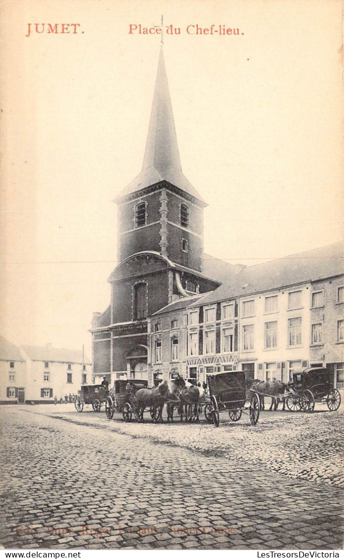 BELGIQUE - Jumet - Place Du Chef-Lieu - Carte Postale Ancienne - Charleroi